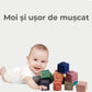 Set Cuburi Moi Interactive – 12 piese colorate pentru dentiție, joacă și dezvoltarea bebelușului