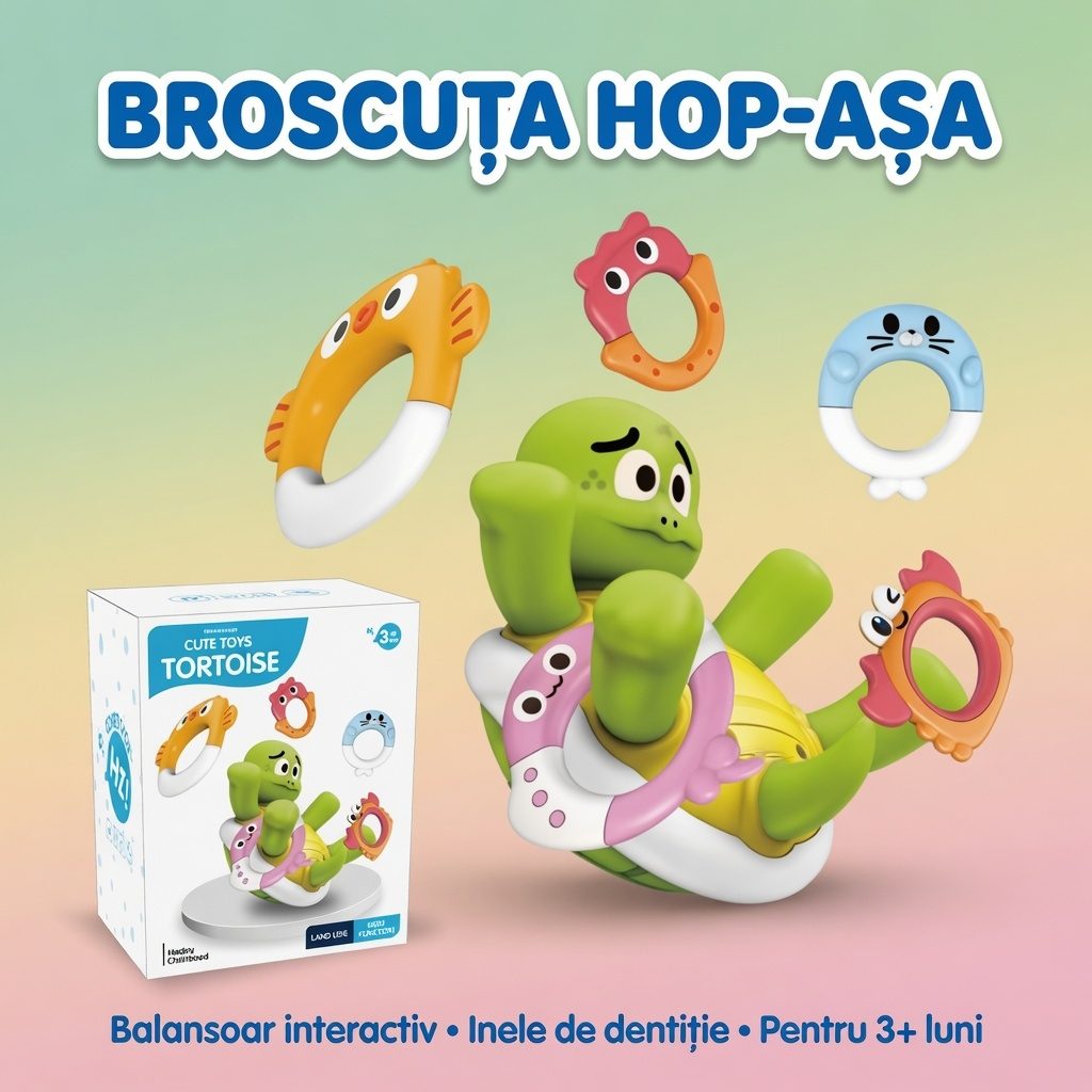 Jucărie de baie Broască Țestoasă – băița devine o aventură!