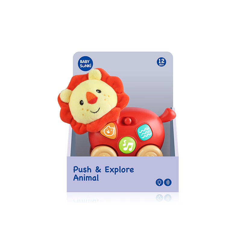 Leu muzical interactiv cu roți – joacă, muzică și explorare