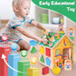 Căsuță Educațională din Lemn 8 în 1 – Activități Montessori