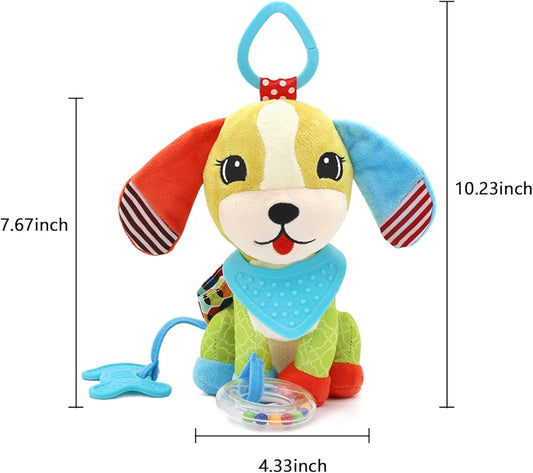 Jucărie zornăitoare senzorială pentru cărucior – cu funcție de dentiție