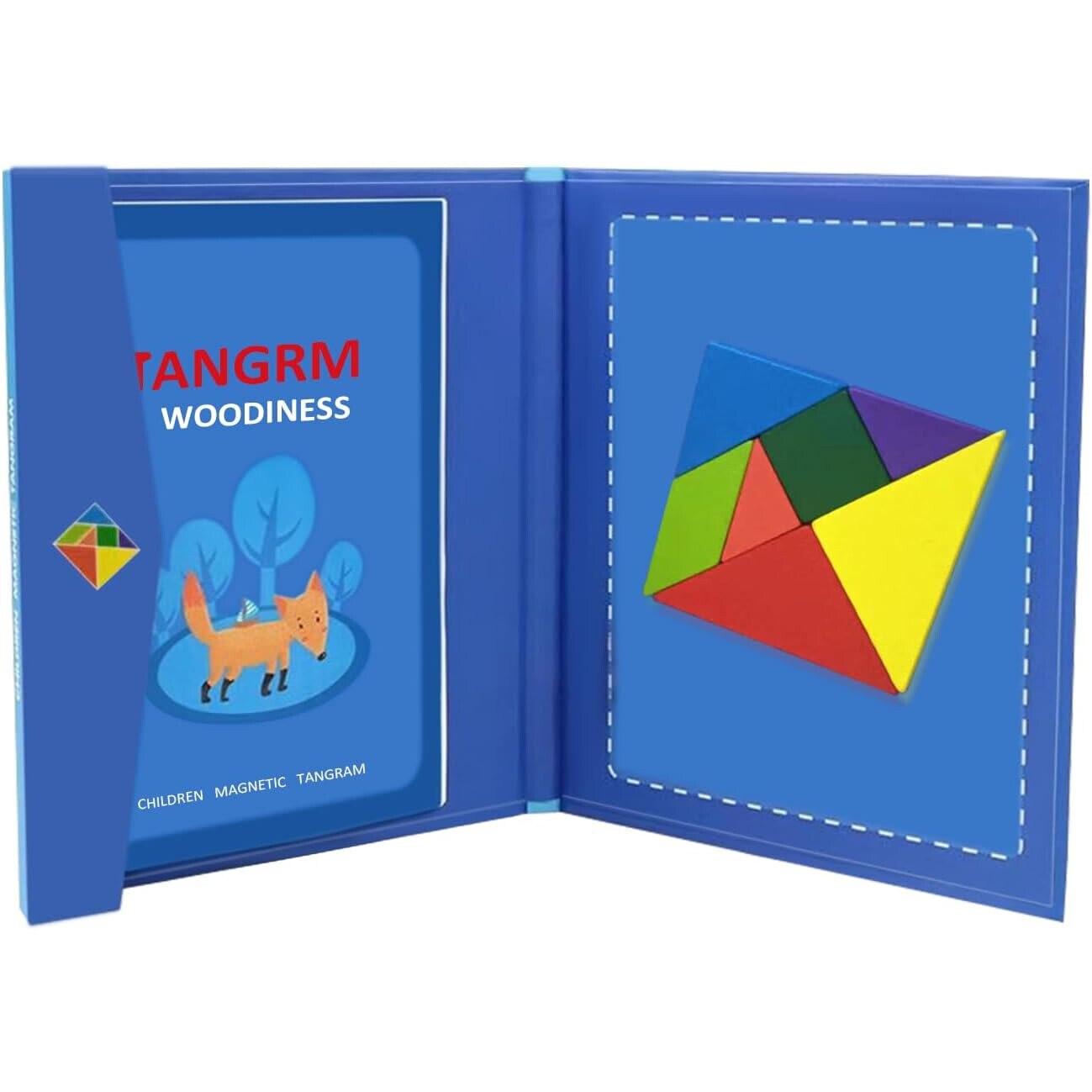 Carte magnetică cu piese din lemn Montessori (3+ani)