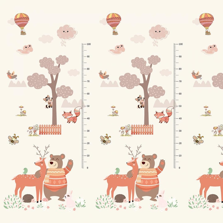 Covoraș de joacă pliabil XXL ursuleț/balenă