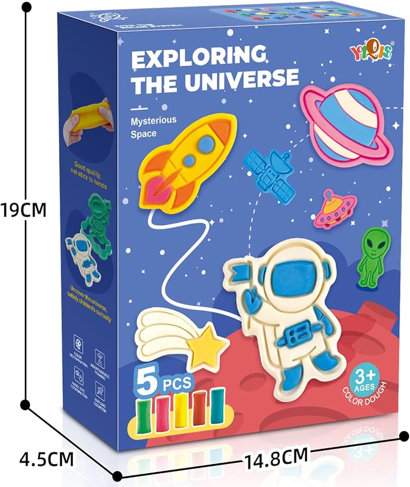 În spațiu – joc cu plastilină