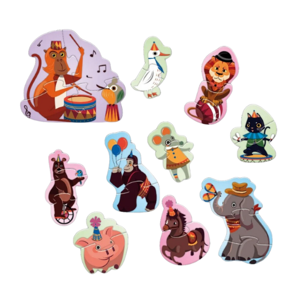 Start Puzzle – La Circ – Primul meu puzzle cu animăluțe vesele