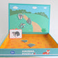 Set Educativ Puzzle Magnetic – Animale de la Zoo și Tablă de Scris