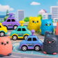 Set mașinuțe Press & Go – Bufnițe și Poliție