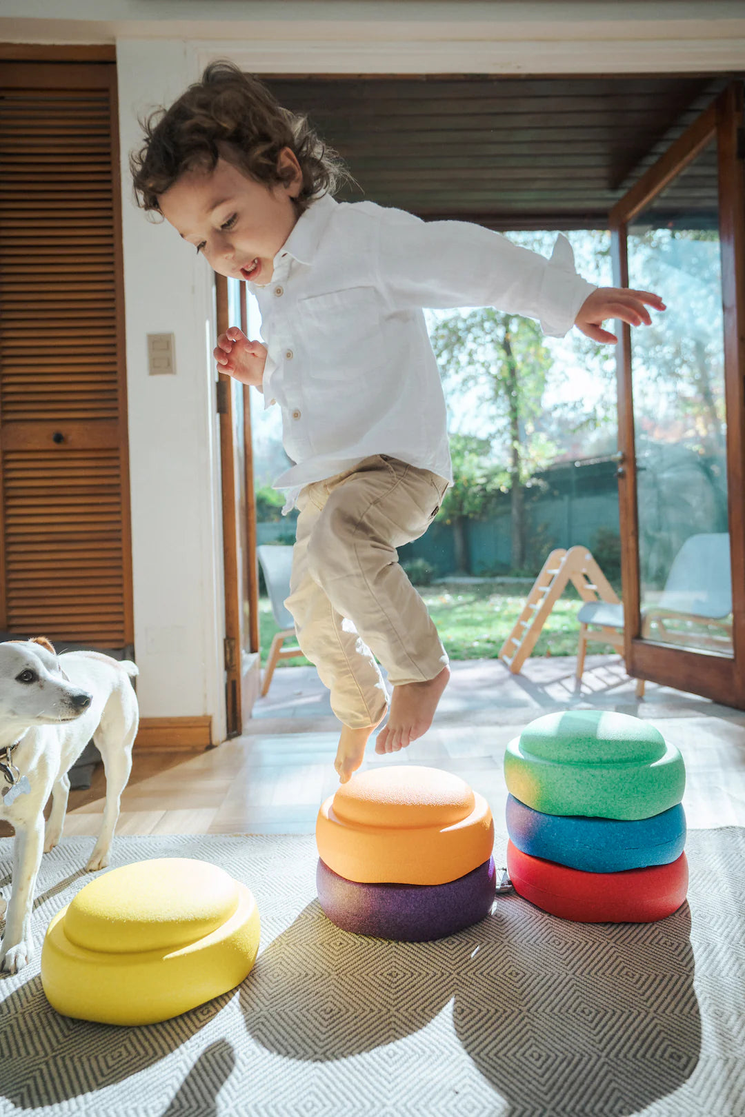 Stepping Stones – Set 6 pietre de echilibru pentru dezvoltarea motrică și integrare senzorială