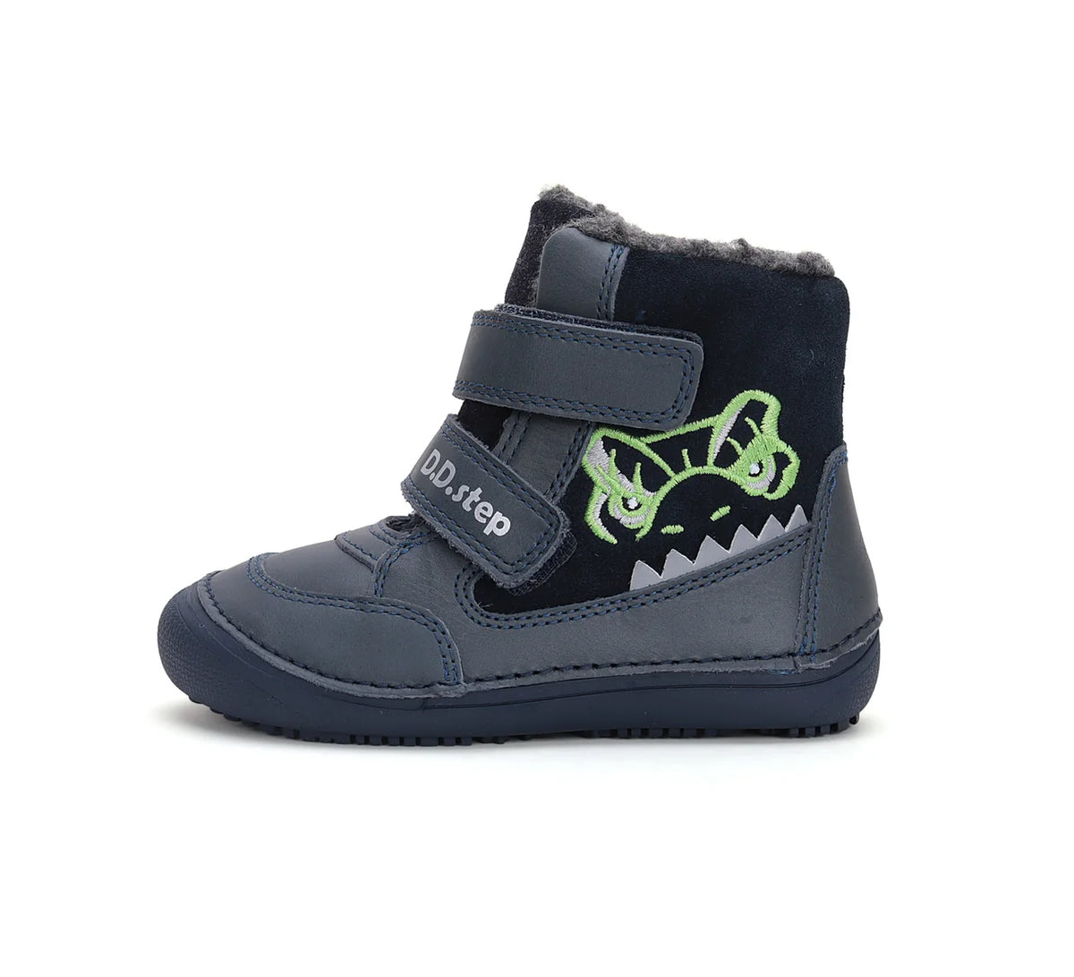 Pași calzi și confortabili: Ghete Barefoot îmblănite D.D. Step pentru băieți (nr. 25-30) Material hidrofob