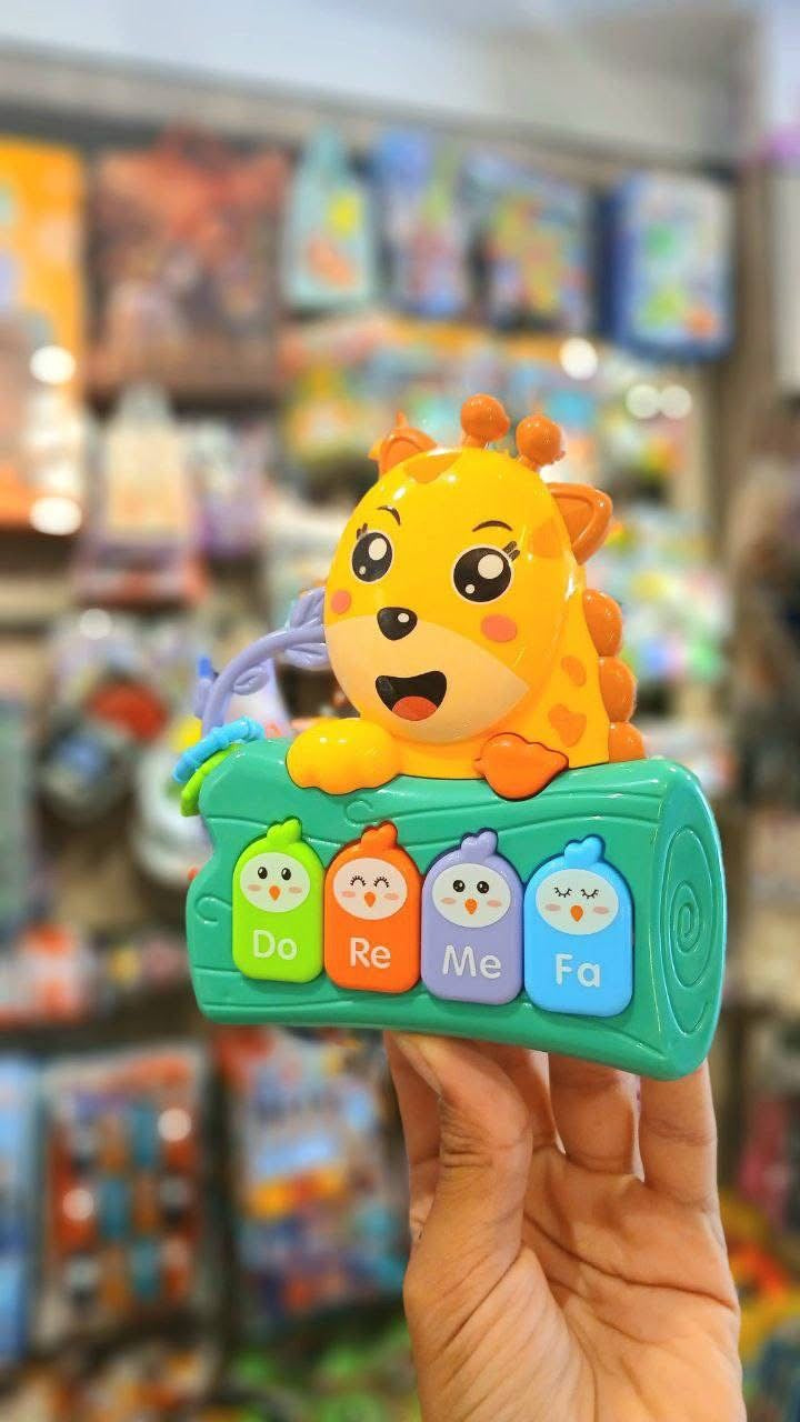 Pian electronic în formă de girafă pentru bebeluși