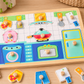 Puzzle din lemn cu butoni – Bucătăria