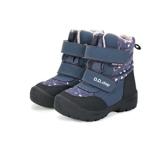 Cizme de Iarnă Impermeabile D.D.Step AQUA-TEX – Inimioara mea (+5°C până la -20°C)