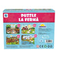 Distracție și învățare cu Puzzle la Fermă – 4 puzzle-uri într-o singură cutie
