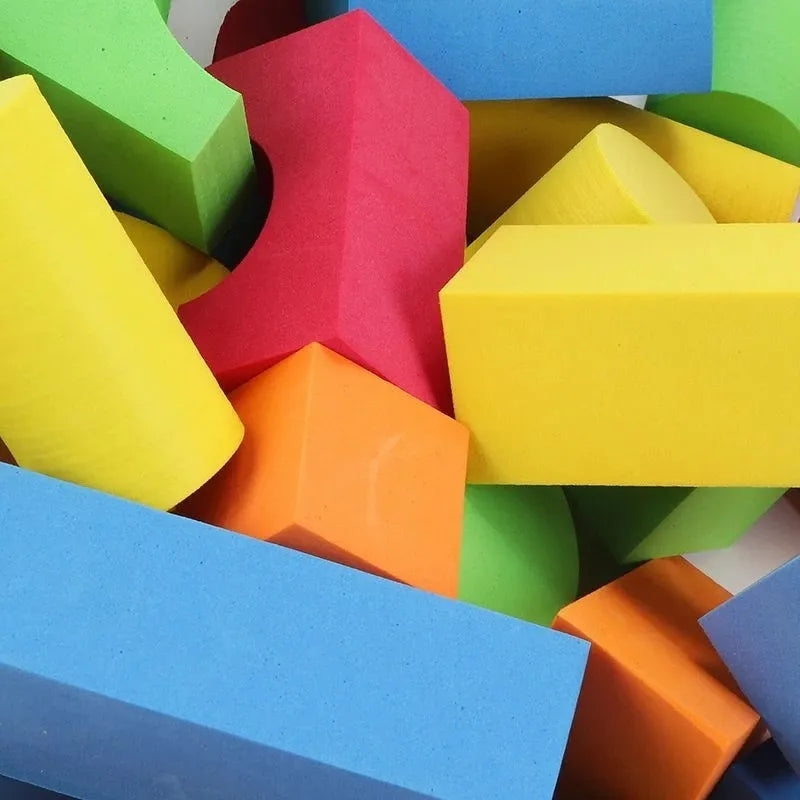 Set Cuburi de Construcții Moi din Spumă – 29 Piese