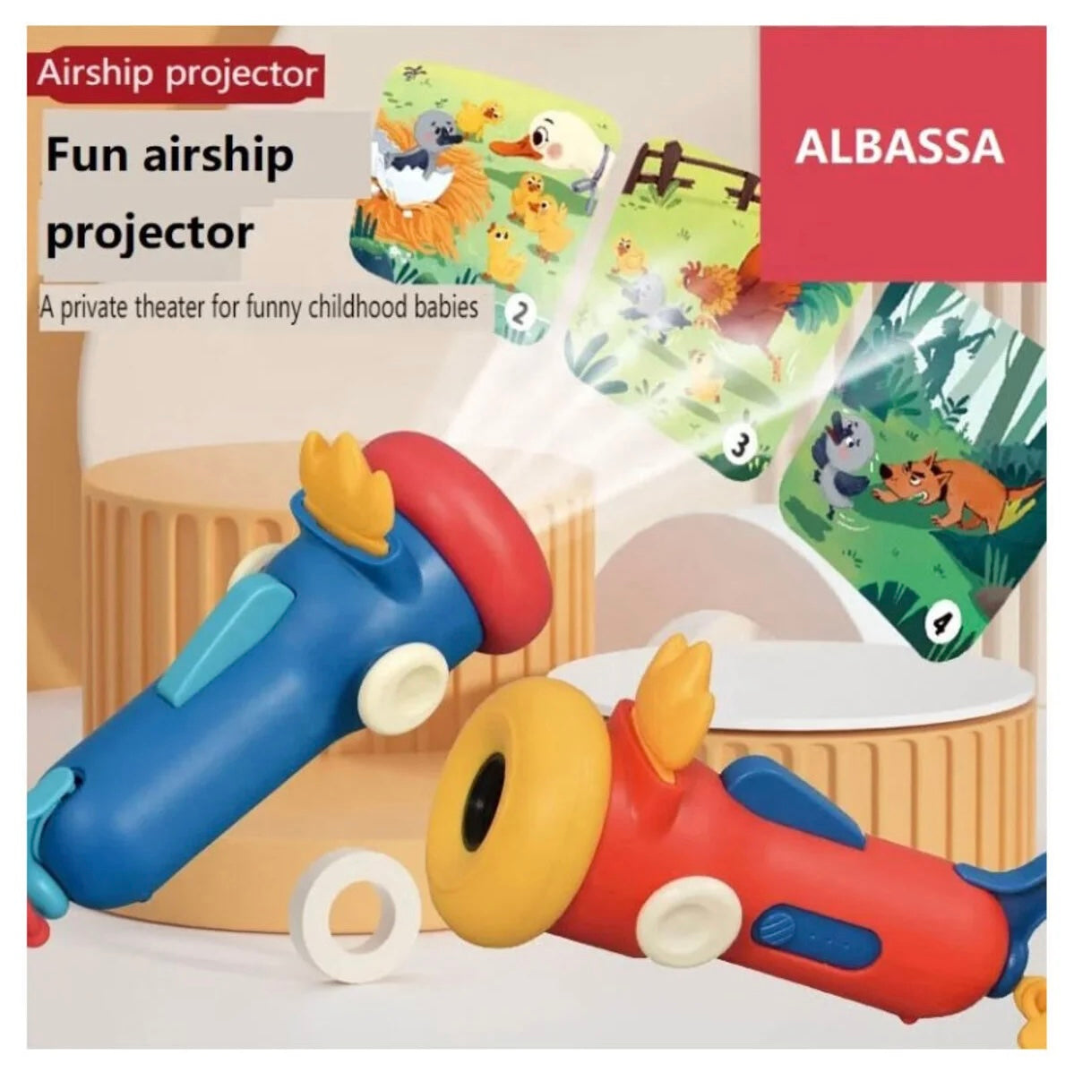 Magia poveștilor înainte de culcare - Lanternă cu proiecții pentru copii