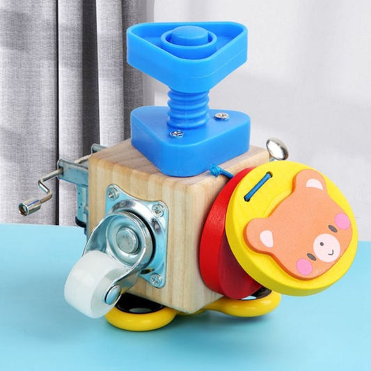 Descoperă lumea prin joacă – Cubul Montessori Busy Cube