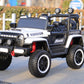 Masina Electrica pentru Copii, Off-Road, Conectare Bluetooth, telecomanda, Tractiune Spate, Lumina Intermitenta, Baterie 12V 7Ah, 120 x 63 x 68cm, Alb