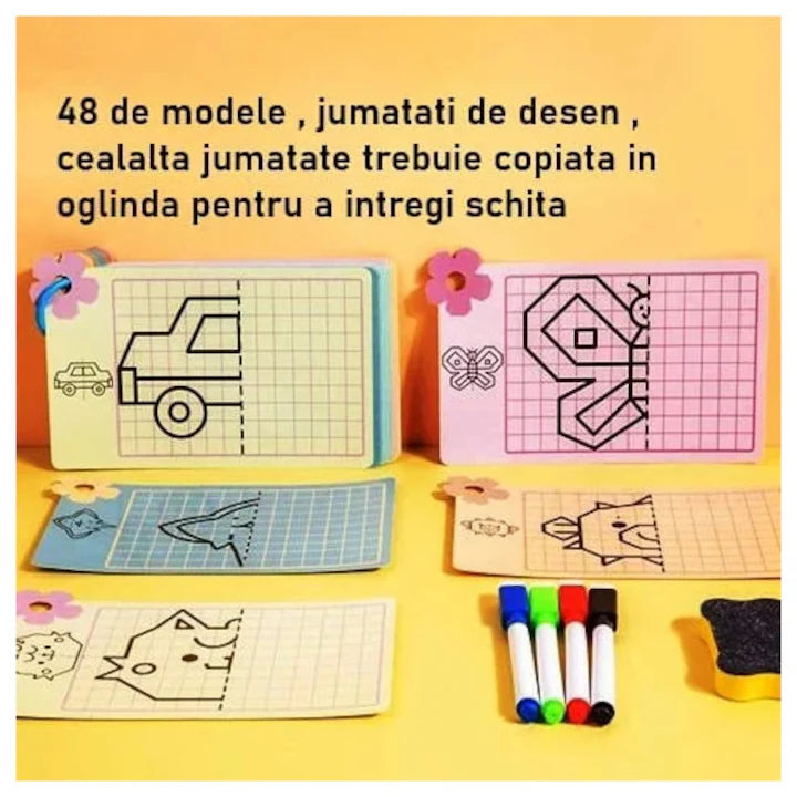 Set de desen reutilizabil – 48 planșe creative