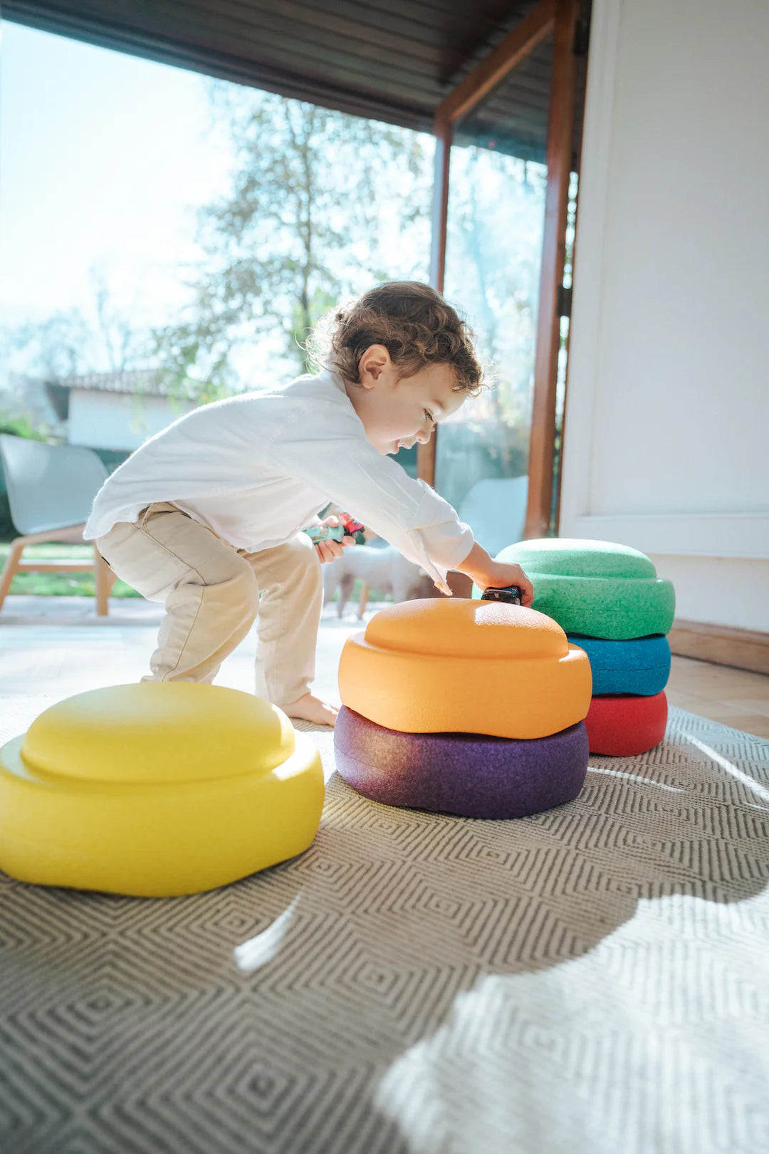 Stepping Stones – Set 6 pietre de echilibru pentru dezvoltarea motrică și integrare senzorială