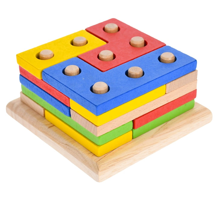 Piese Geometrice Colorate pentru Creativitate și Logică