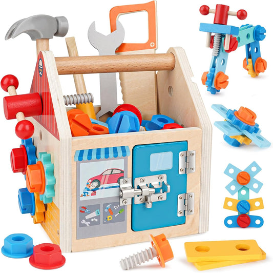 Căsuță de bricolaj din lemn - pentru mânuțe harnice