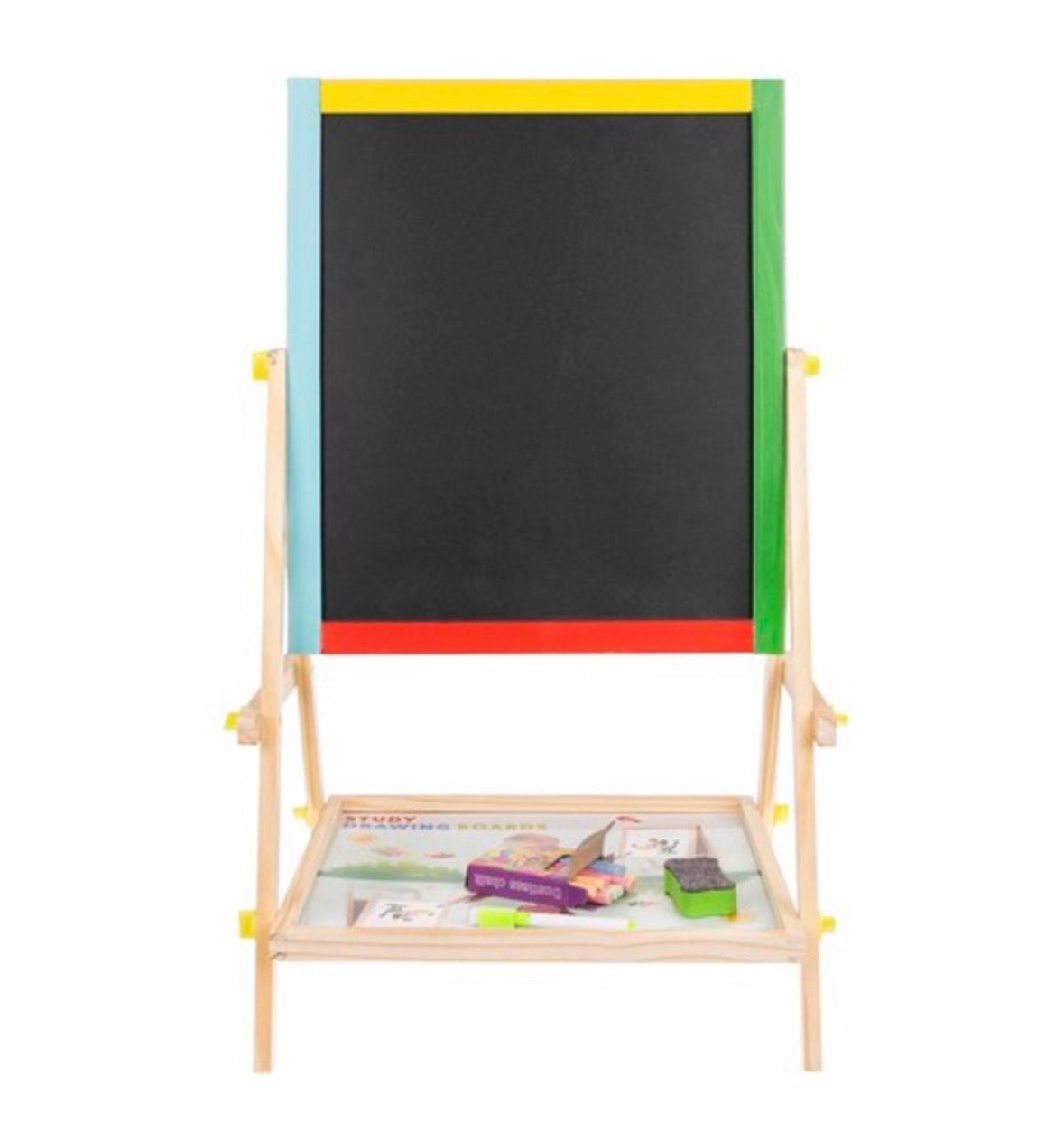 Tablă educativă din lemn 2 în 1
