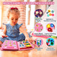 Carte senzorială Montessori cu unicorni - Busy Board 8 pagini