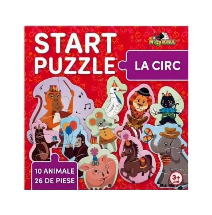 Start Puzzle – La Circ – Primul meu puzzle cu animăluțe vesele