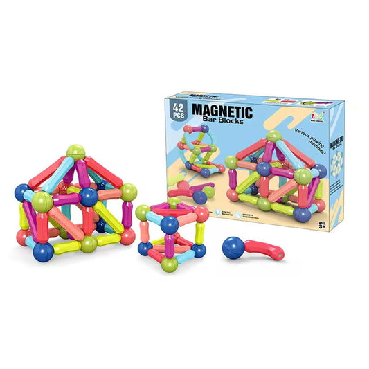 Joc construcții magnetice 3D – 42 piese