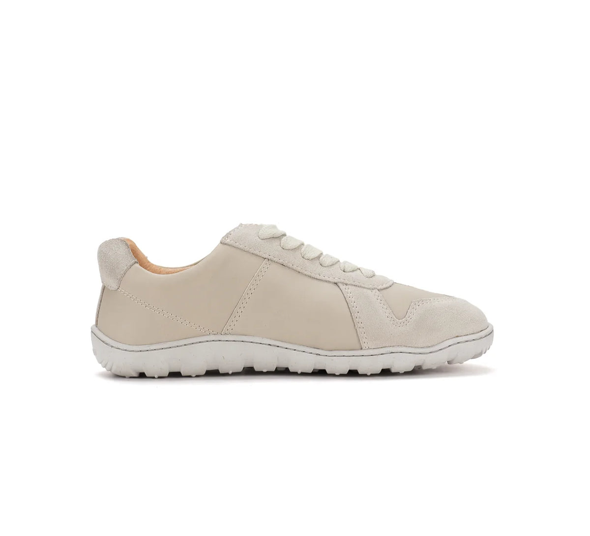 Adidași pt. Adulți - Barefoot Stitch & Walk din Piele Naturală – Cream/Off-White