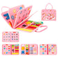 Carte senzorială Montessori cu unicorni - Busy Board 8 pagini