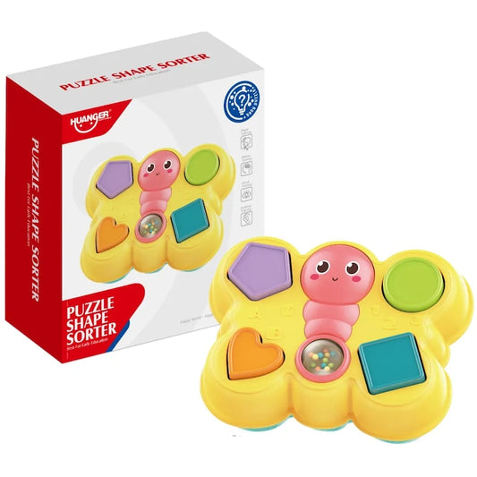Sortator educativ pentru bebeluși, cu forme colorate