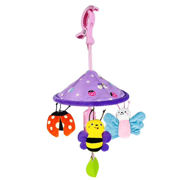 Carusel pentru bebeluși – jucărie suspendată cu sunete și forme colorate