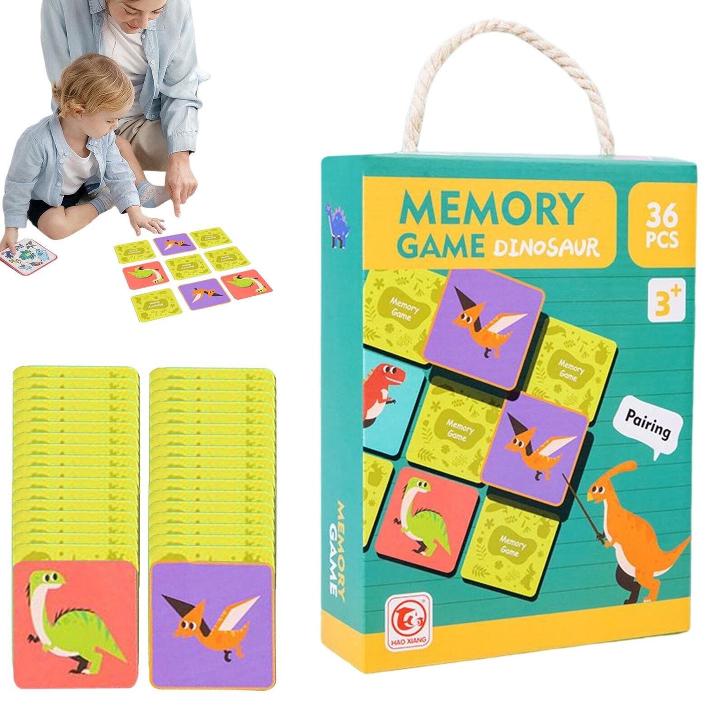 Joc de memorie „Dinosaur” – 36 piese