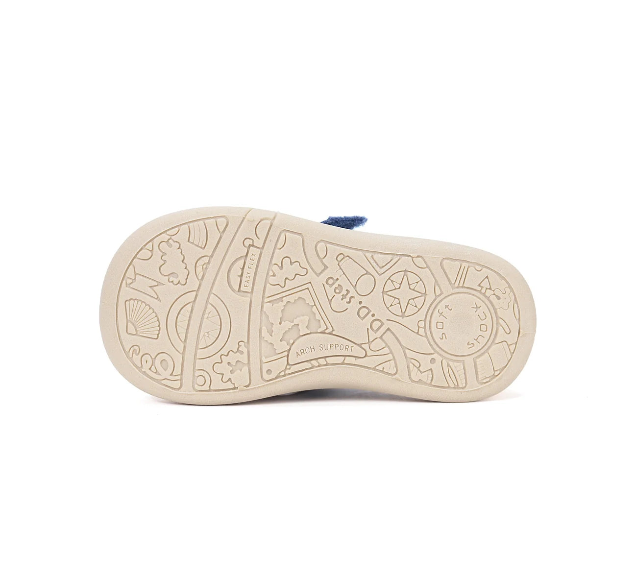 Pantofi sport din pânză D.D.Step pentru copii – model mașinuțe, albastru