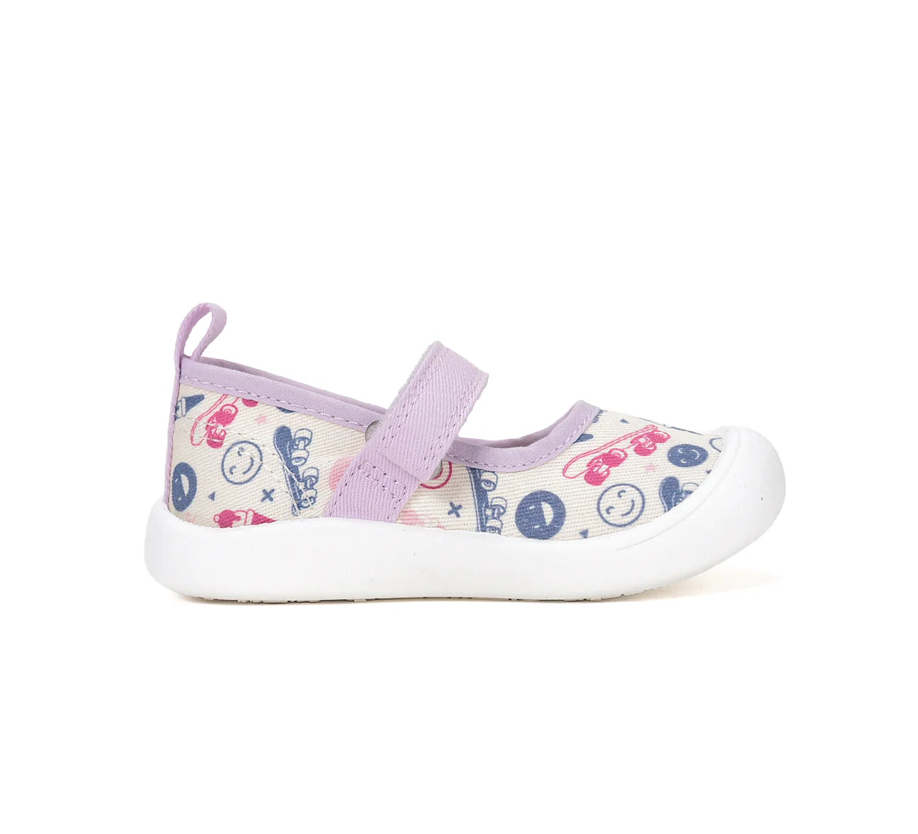 Pantofi canvas fetițe D.D. Step - Design Vesel Pastel Waterproof