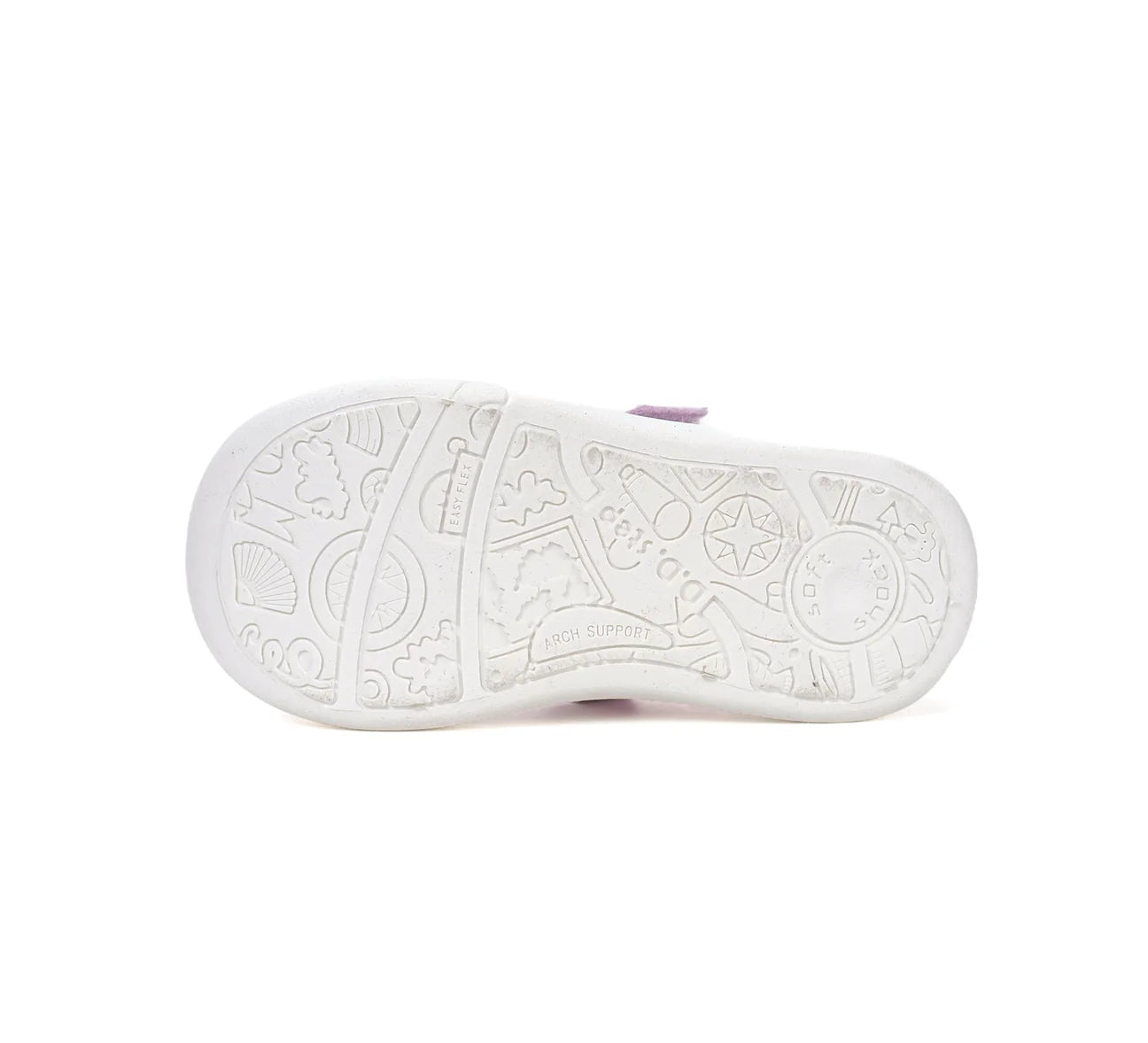 Pantofi canvas fetițe D.D. Step - Design Vesel Pastel Waterproof