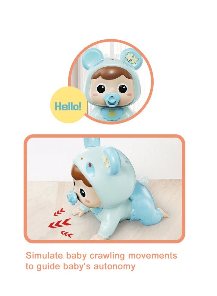 Jucărie bebeluș care se deplasează în patru labe – cu efecte sonore