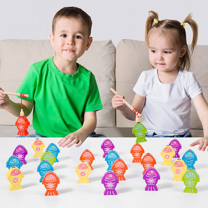 Joc de pescuit magnetic pentru dexteritate și coordonare