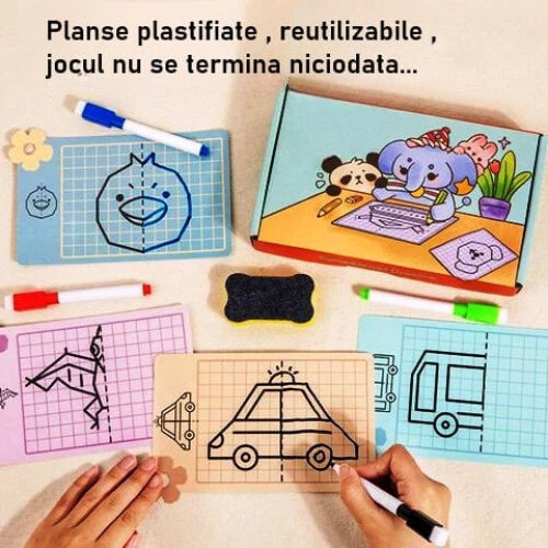 Set de desen reutilizabil – 48 planșe creative