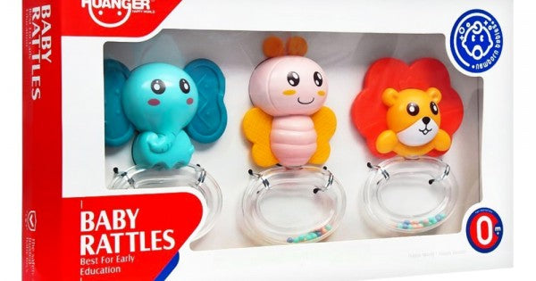 Trei Prieteni Zornăitori – Jucării Senzoriale pentru Bebeluși