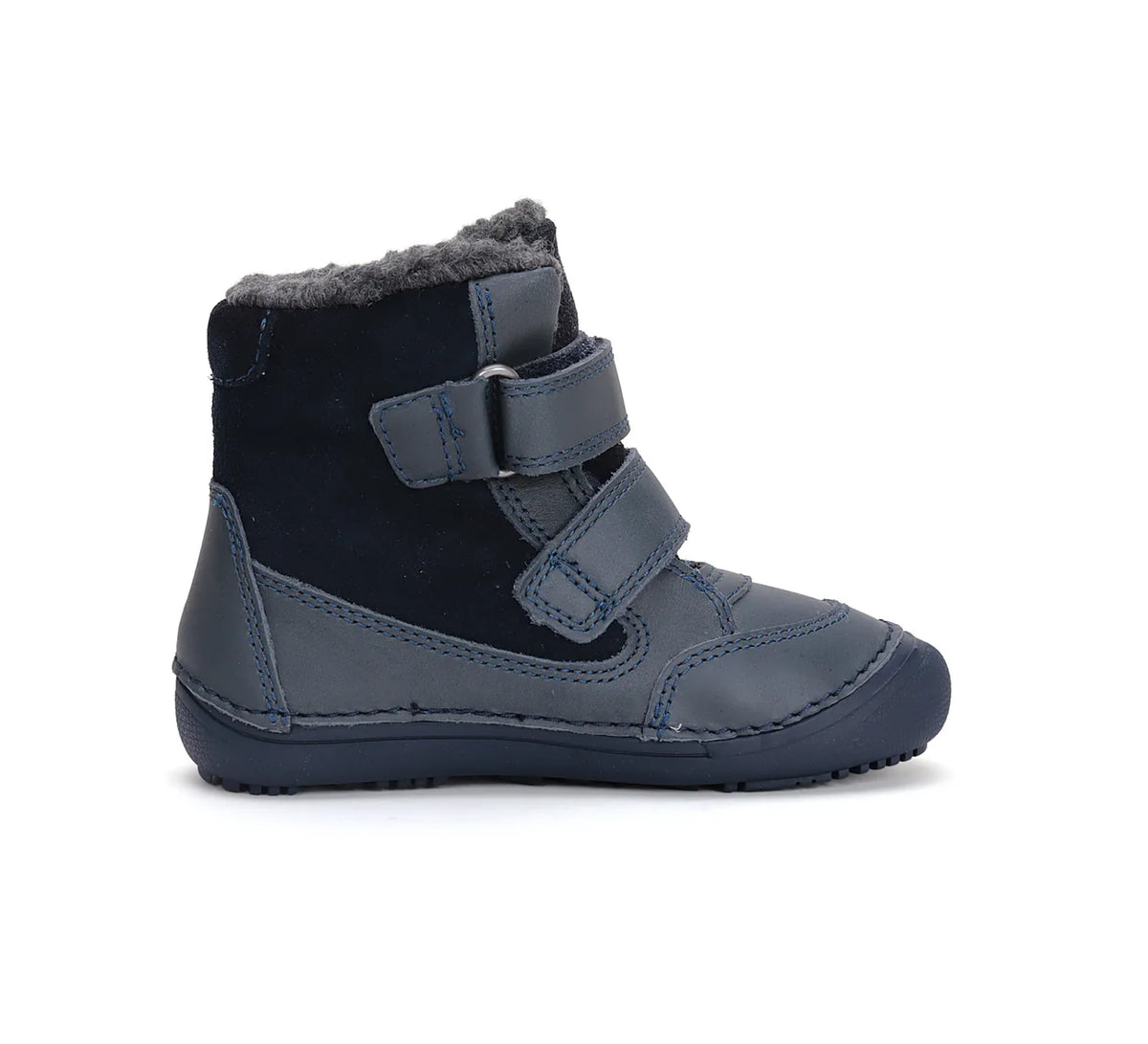 Pași calzi și confortabili: Ghete Barefoot îmblănite D.D. Step pentru băieți (nr. 25-30) Material hidrofob
