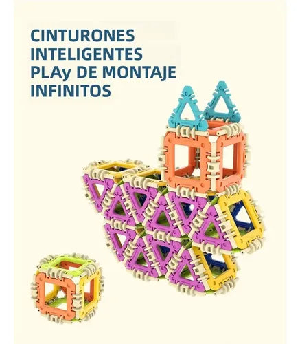 Set de construcție flexibil – Changeable Building Blocks, 130 piese