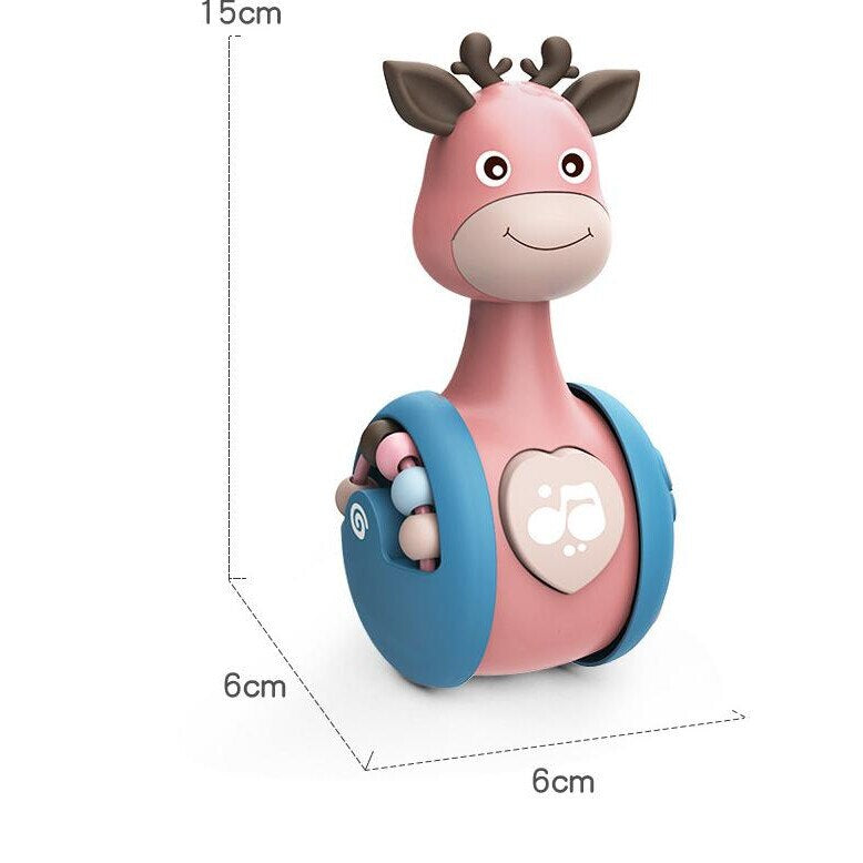 Jucăria care revine mereu în picioare – Tumbler Girafă