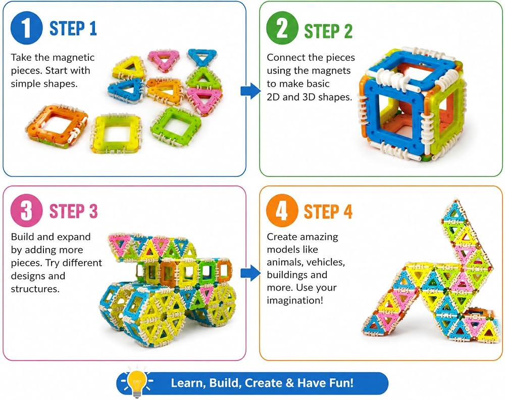 Set de construcție – Changeable Building Blocks, 80 piese
