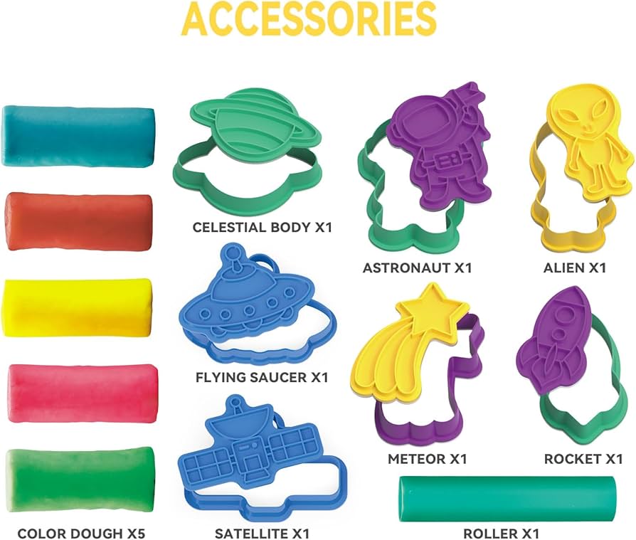 În spațiu – joc cu plastilină