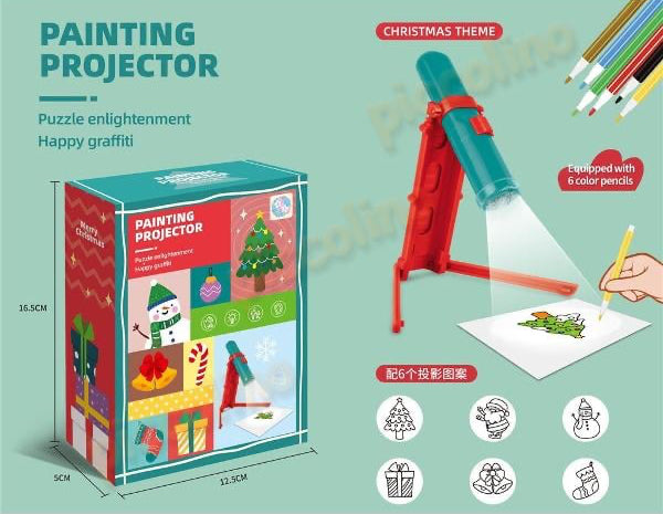 Proiector pentru desene de Crăciun – creativitate și magie în fiecare cadou