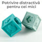 Set Cuburi Moi Interactive – 12 piese colorate pentru dentiție, joacă și dezvoltarea bebelușului
