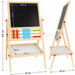 Tablă educațională din lemn 2 în 1 – Magnetică & Cretă