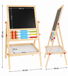 Tablă educațională din lemn 2 în 1 – Magnetică & Cretă